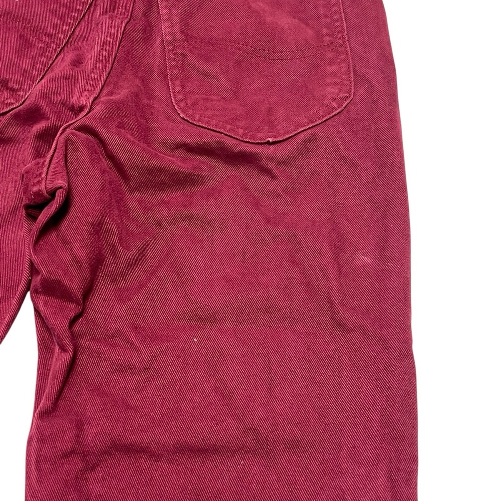 Vtg Lee Straight Leg Jeans Women's Sz 9 Med Red Denim 25x30 100% Cotton USA - Picture 10 of 15